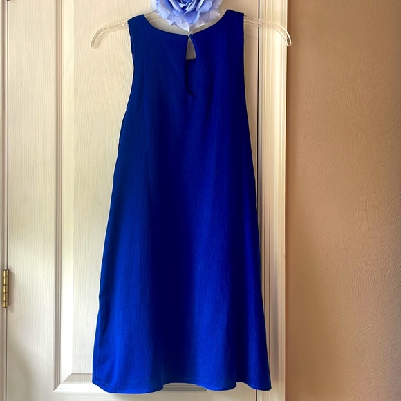 Royal Blue A line Dress - Picture 3 of 7
